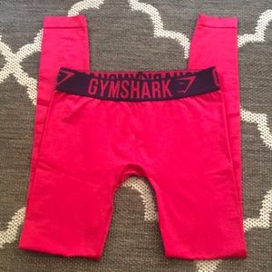 Gymshark fit leggings in berry red pink size small